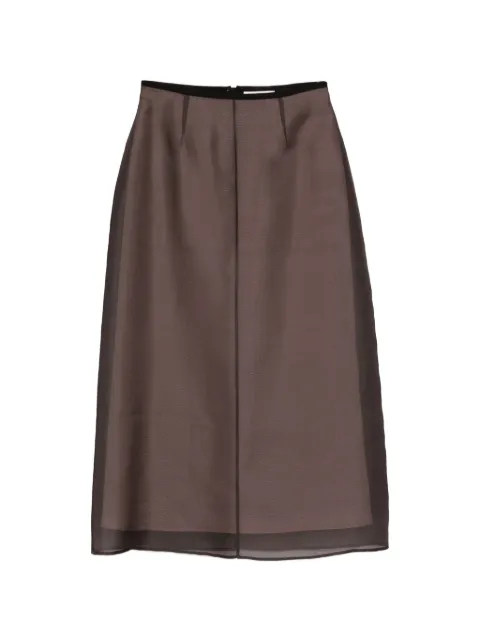 Agnona sheer skirt