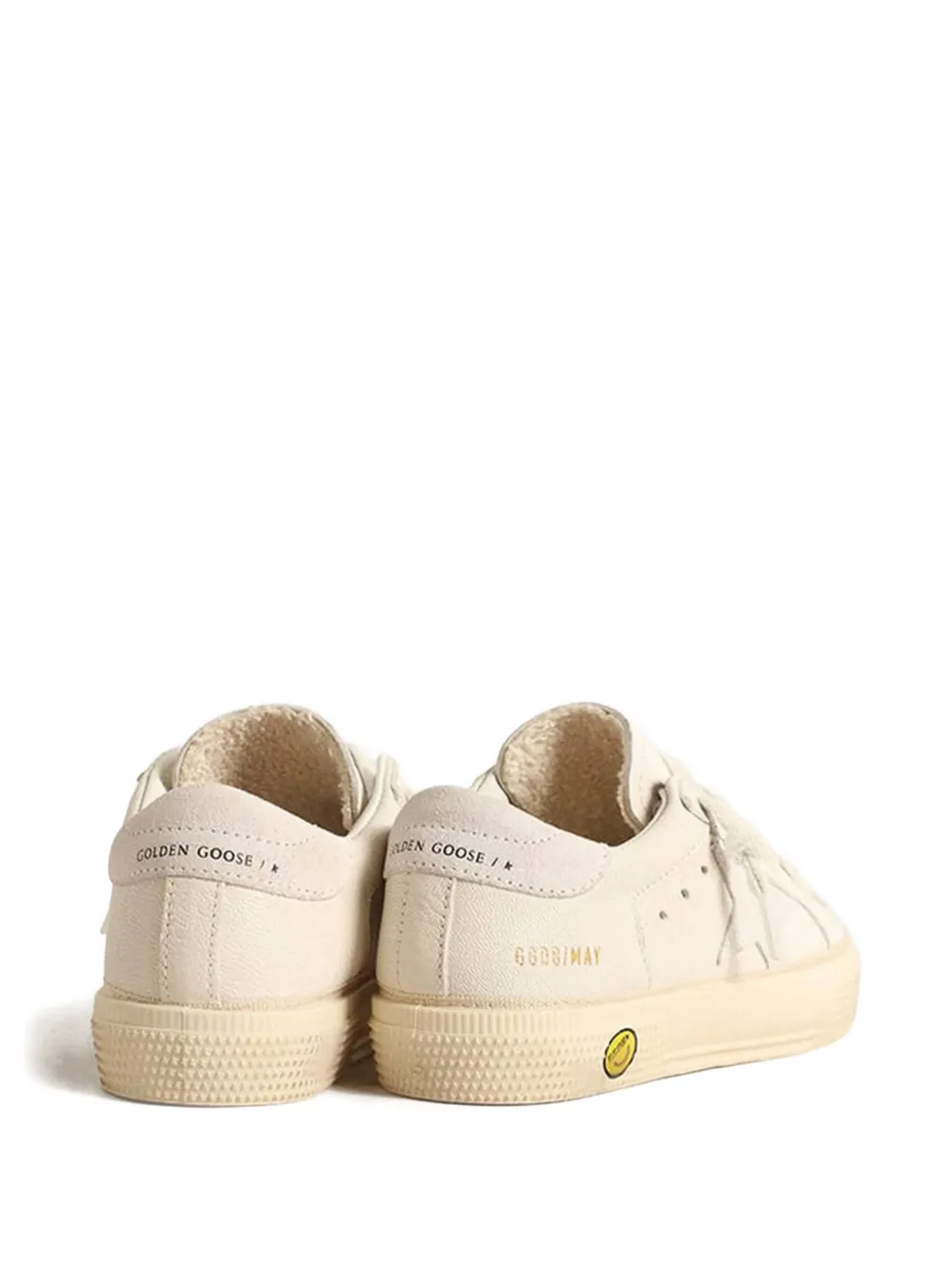 Golden Goose Kids May star-appliqué sneakers - Toni neutri