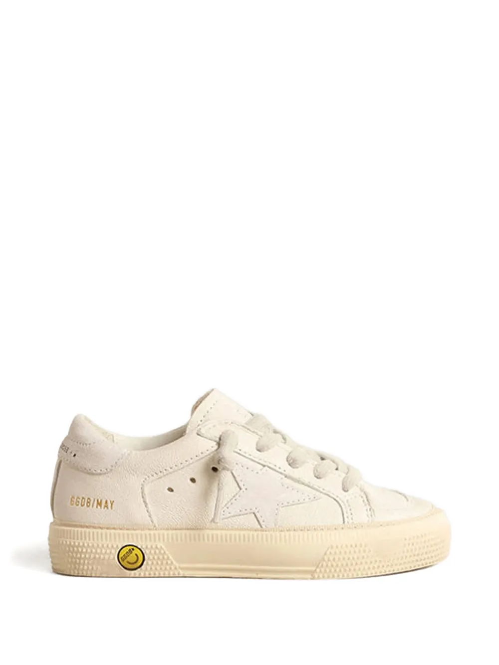Golden Goose Kids May star-appliqué sneakers Beige