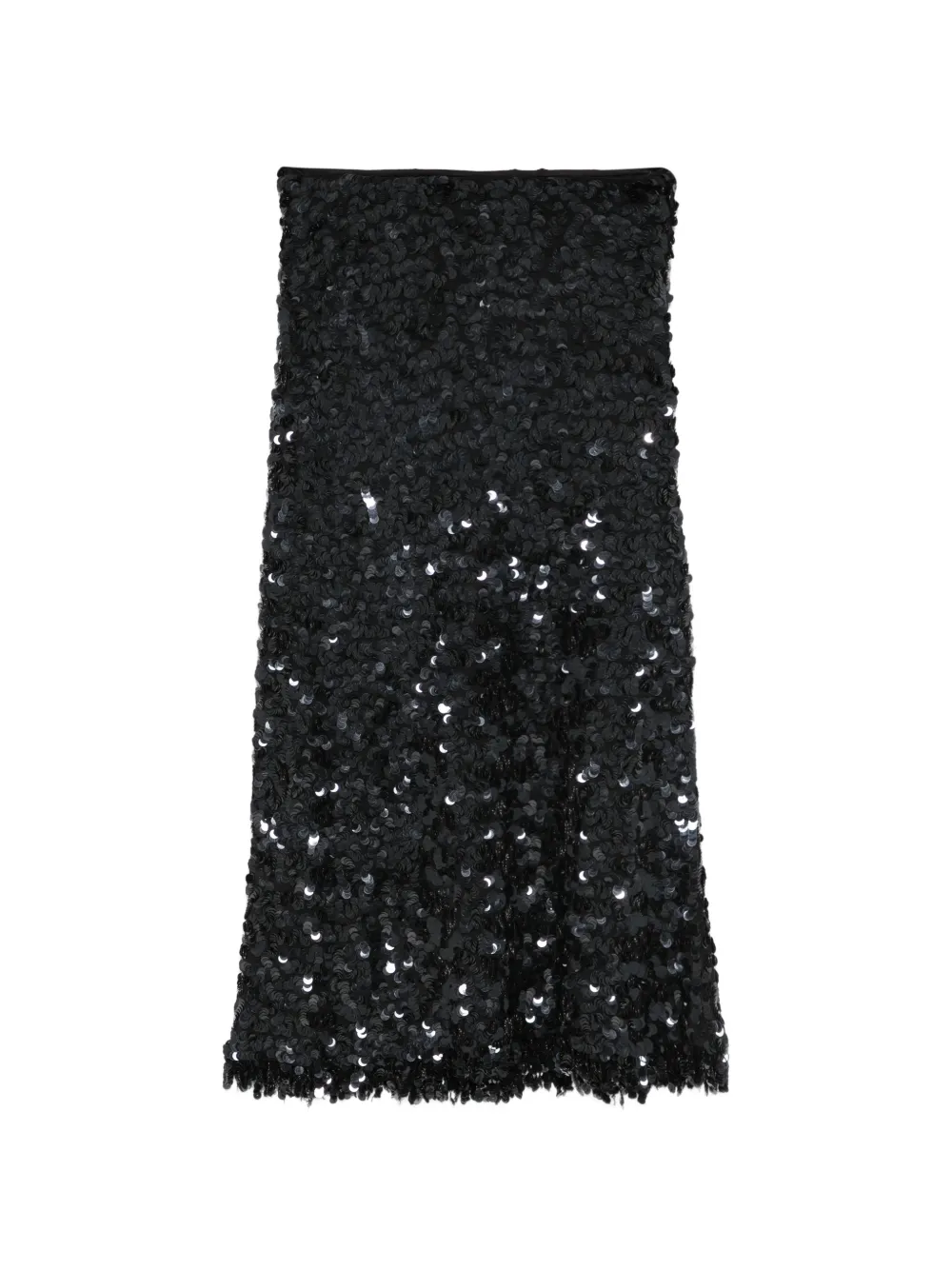 Petar Petrov sequins-embellishment midi skirt - Nero