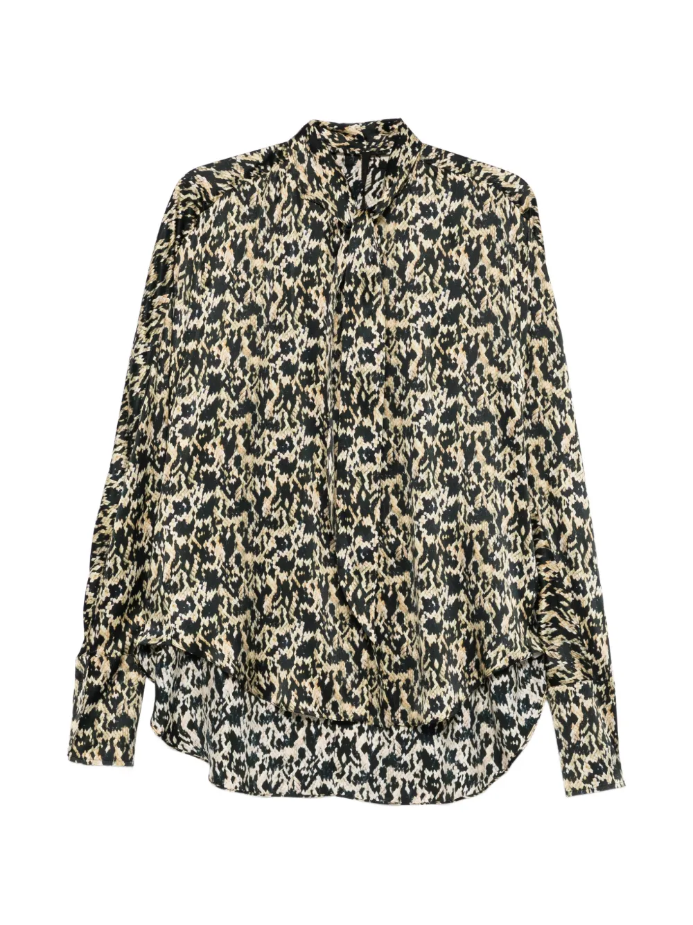 Petar Petrov Rattleheart animal-print shirt - Nero