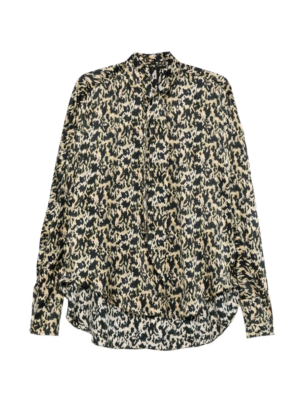 Petar Petrov Rattleheart animal-print shirt - Nero