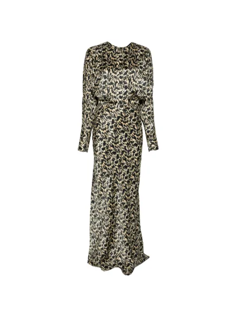 Petar Petrov Rattleheart animal-print maxi dress