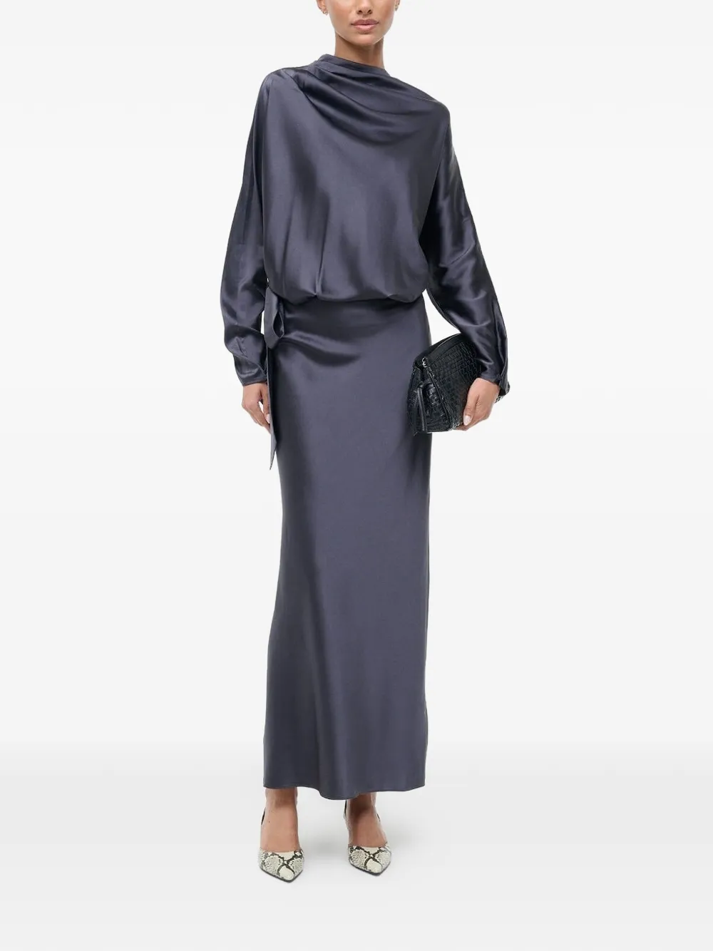 STAUD Abito lungo Phoebe - Blu