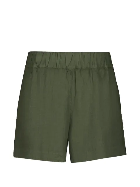 120% Lino bermudas con pretina elástica