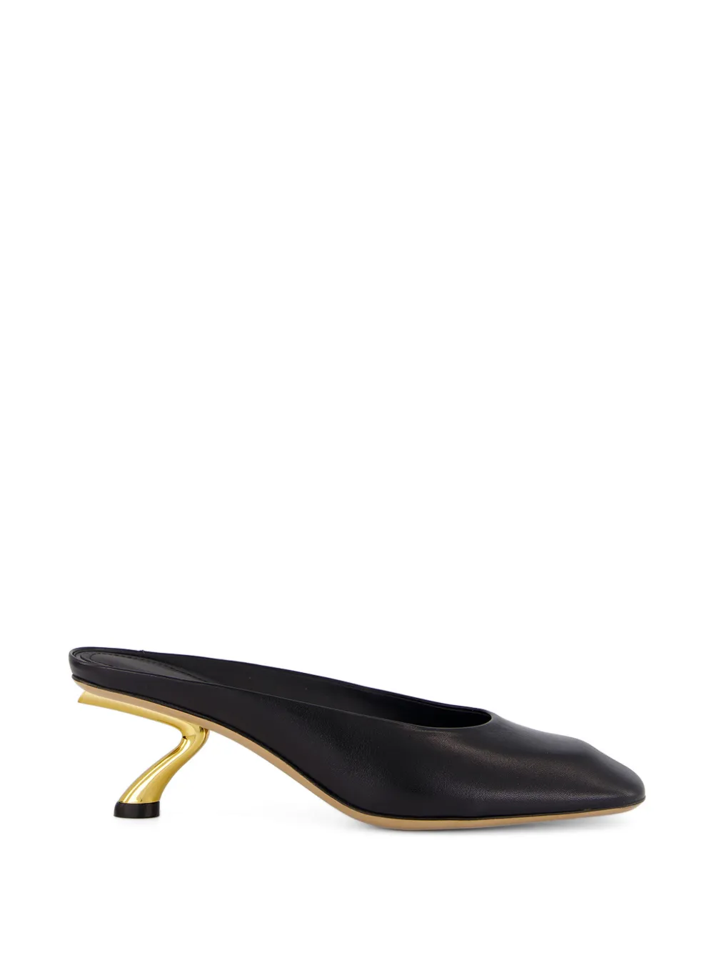 Ferragamo S-Shaped mules - Nero