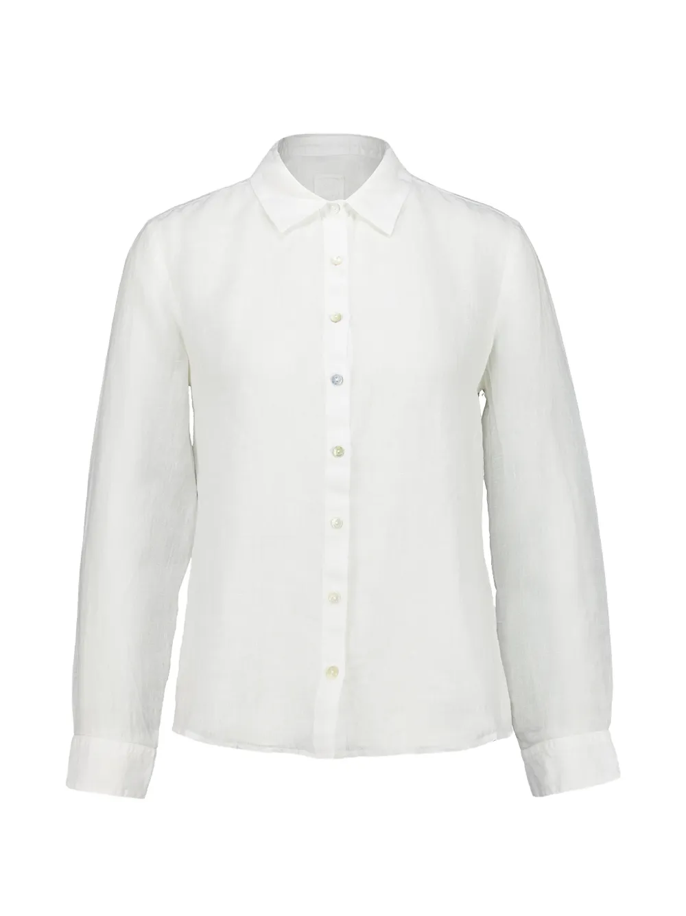 120% Lino long-sleeve shirt - Bianco