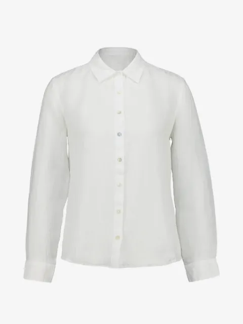 120% Lino camisa manga larga