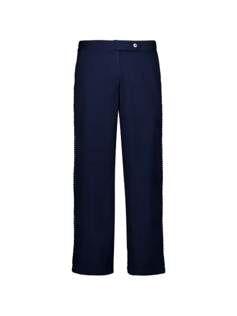 Baziszt crochet-trim Corniche trousers