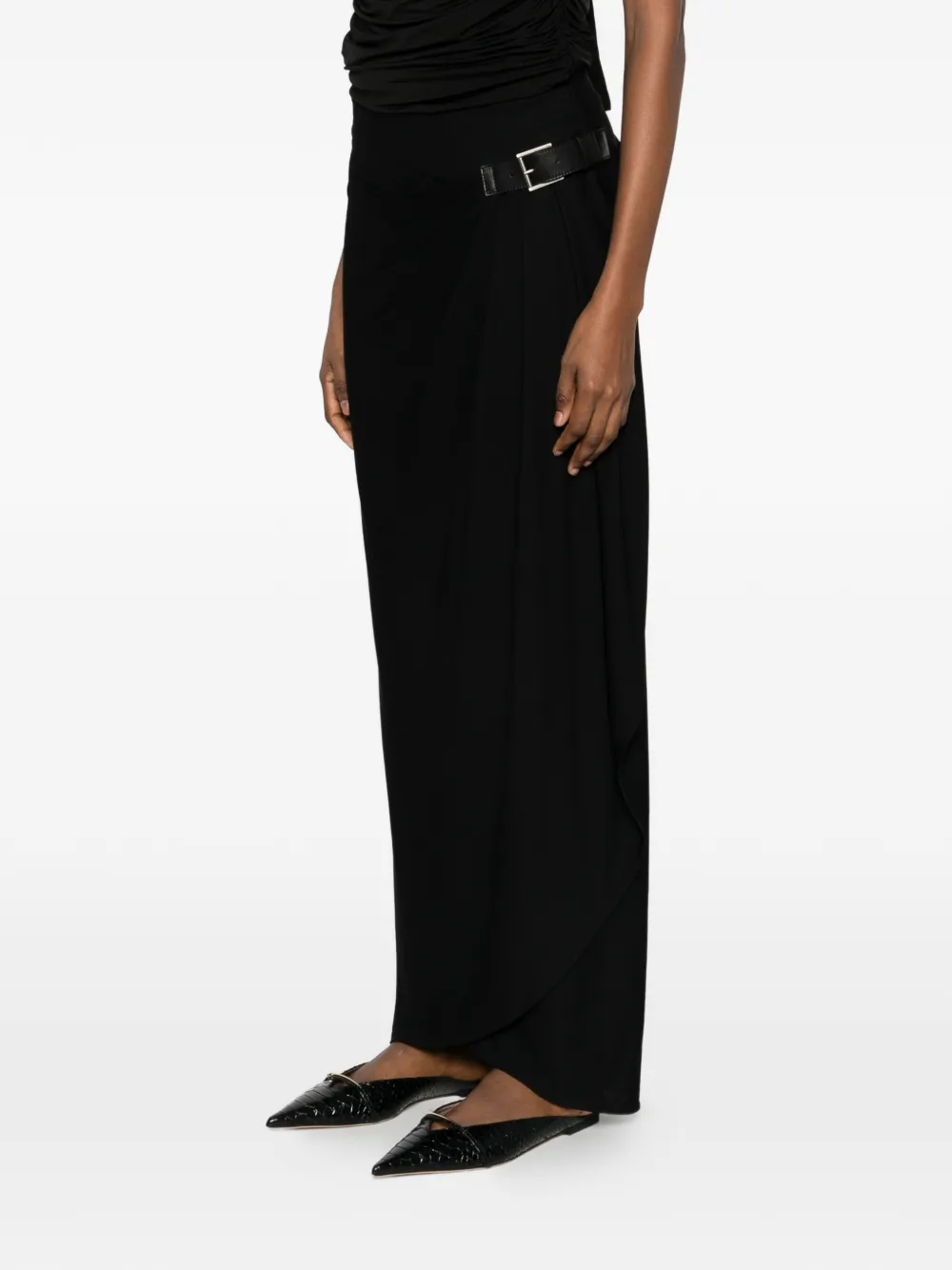 TOM FORD Maxi-rok met gespdetail Zwart