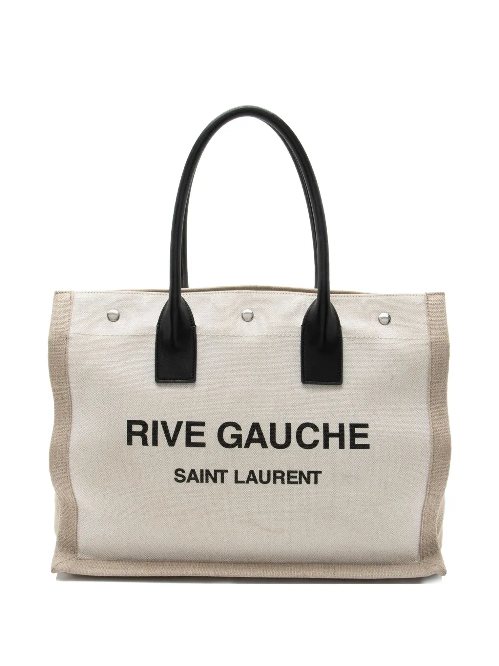 Saint Laurent Pre-Owned Rive Gauche canvas tote bag - Toni neutri