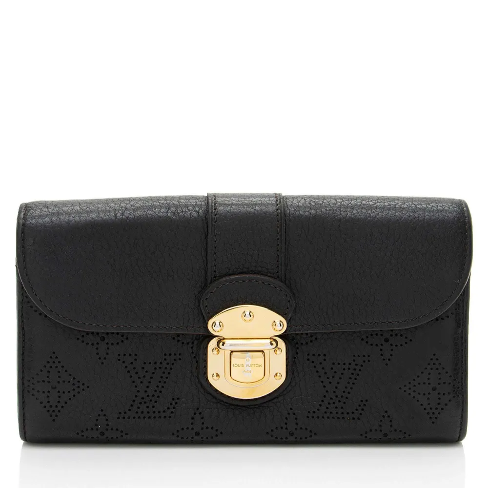 Louis Vuitton Pre-Owned Mahina leather wallet - Nero