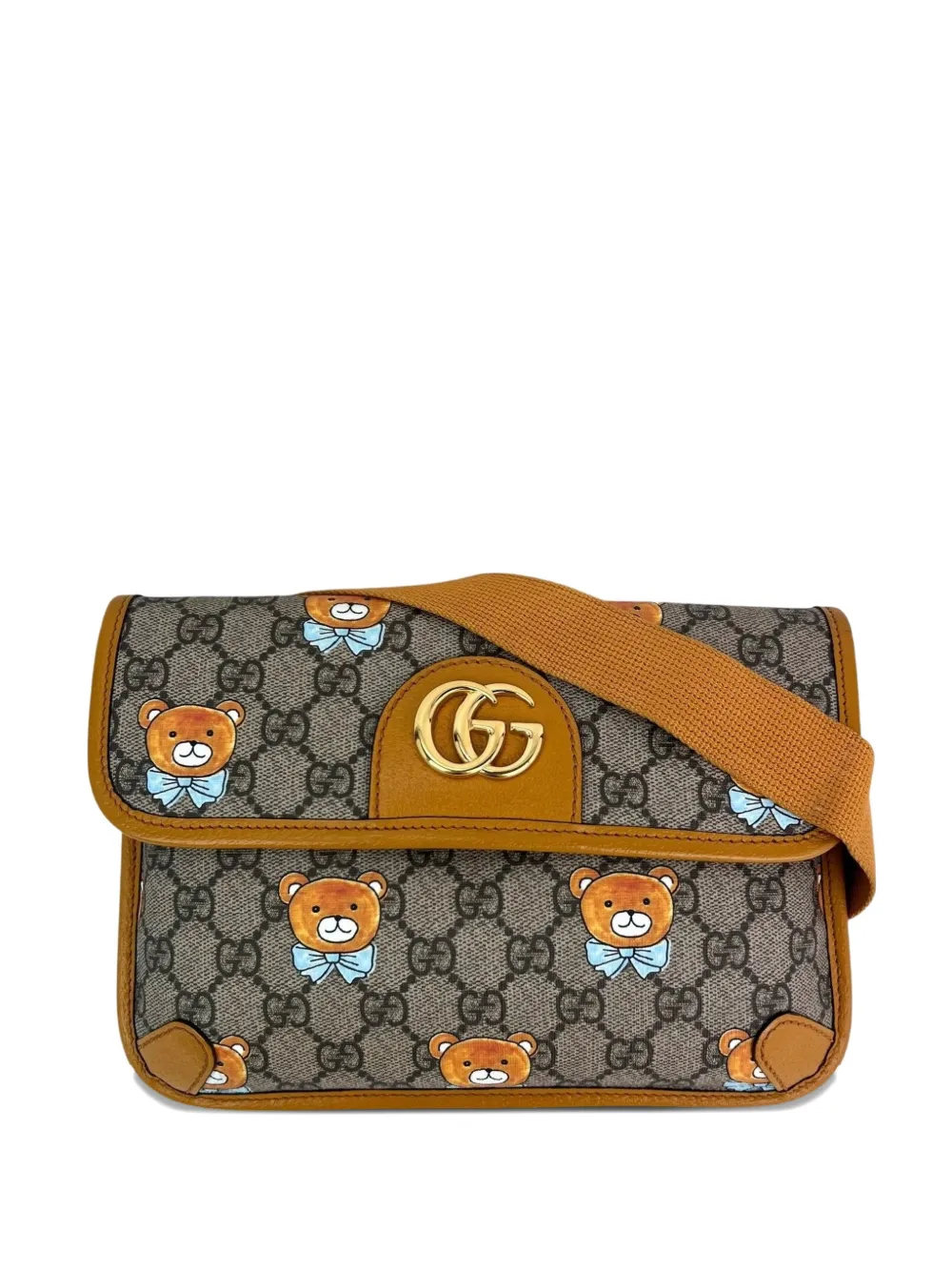 Gucci Pre-Owned XKai GG Supreme teddy belt bag - Marrone