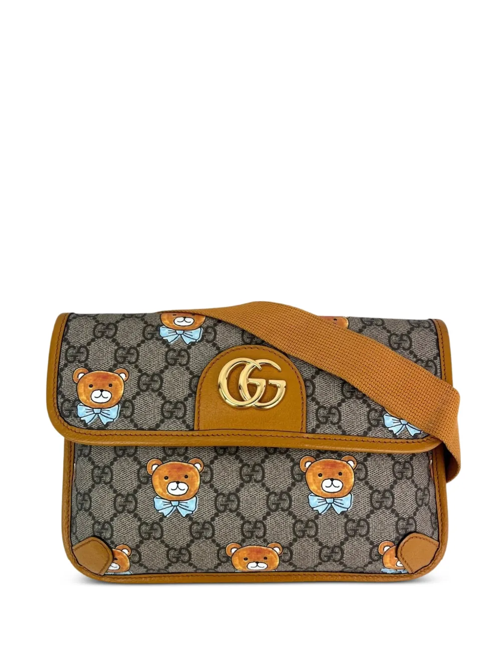 Gucci Pre-Owned XKai GG Supreme teddy belt bag - Marrone