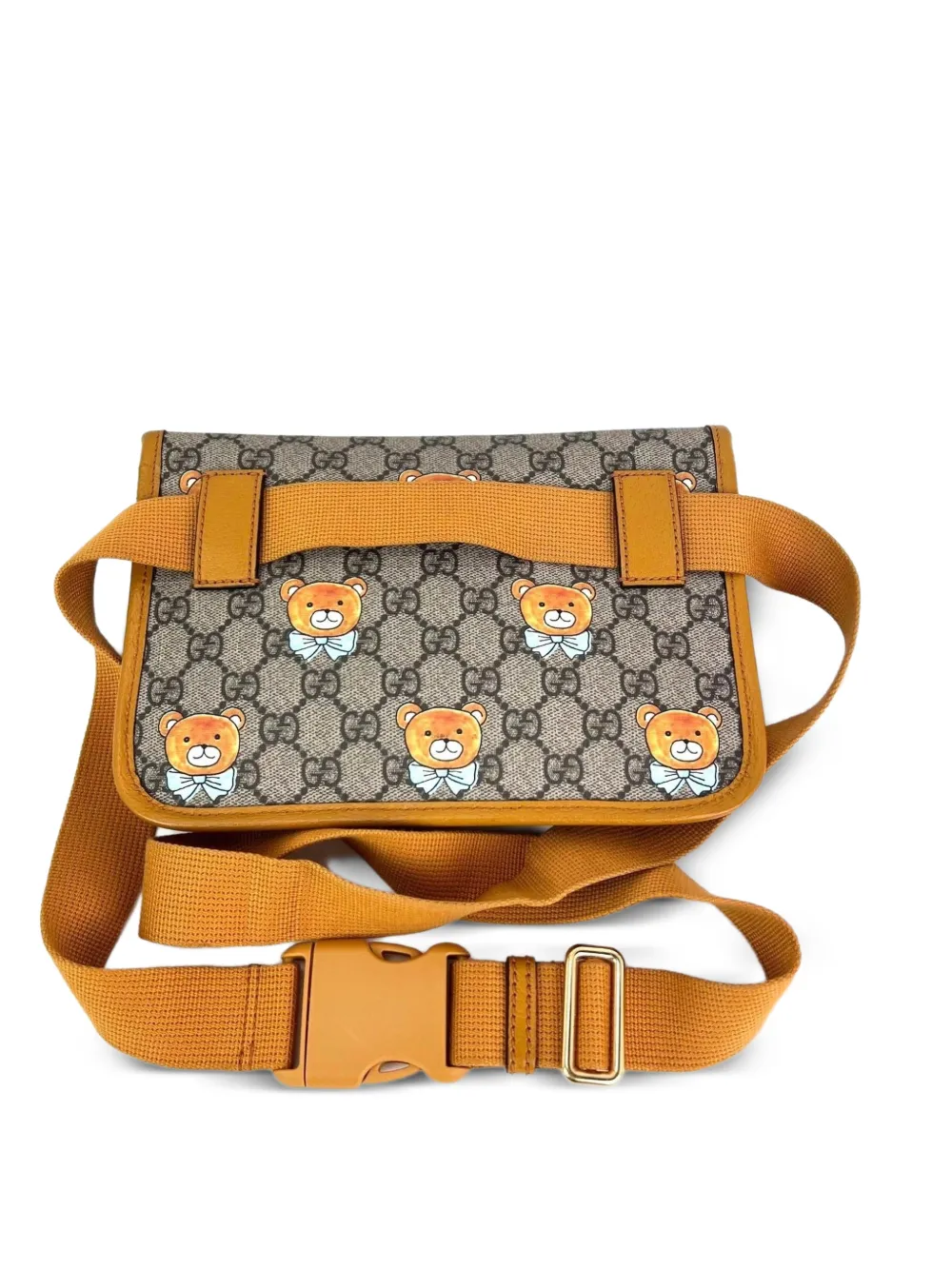  Gucci Pre-owned Xkai Gg Supreme Teddy Belt Bag - Brown 