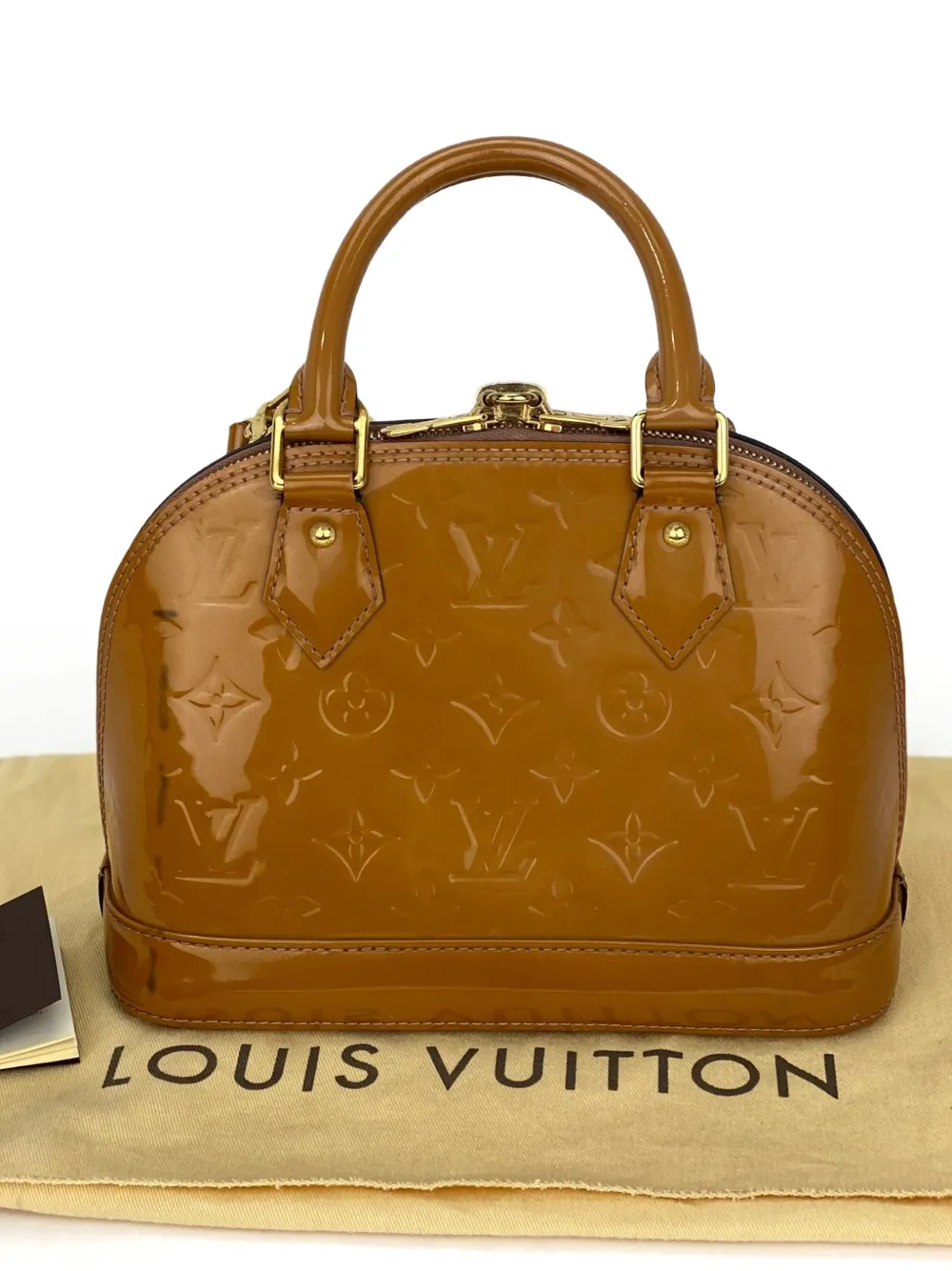 Monogram Vernis Alma Shoulder Bag