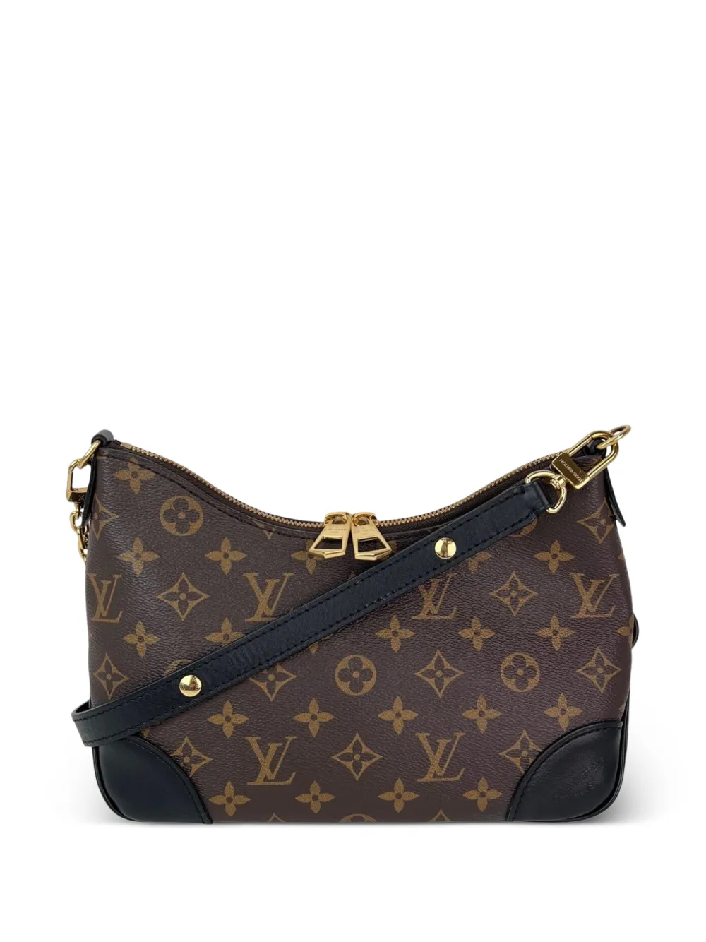 Louis Vuitton Pre-Owned PM Boulogne Monogram double-zip shoulder bag - Marrone