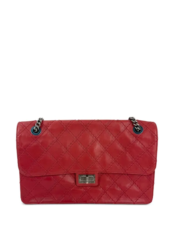 Chanel Pre-owned Jumbo Flap Shoulder Bag in Red