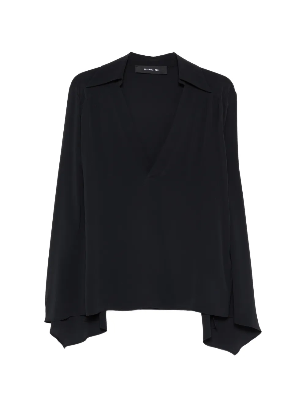 Federica Tosi V-neck blouse - Nero