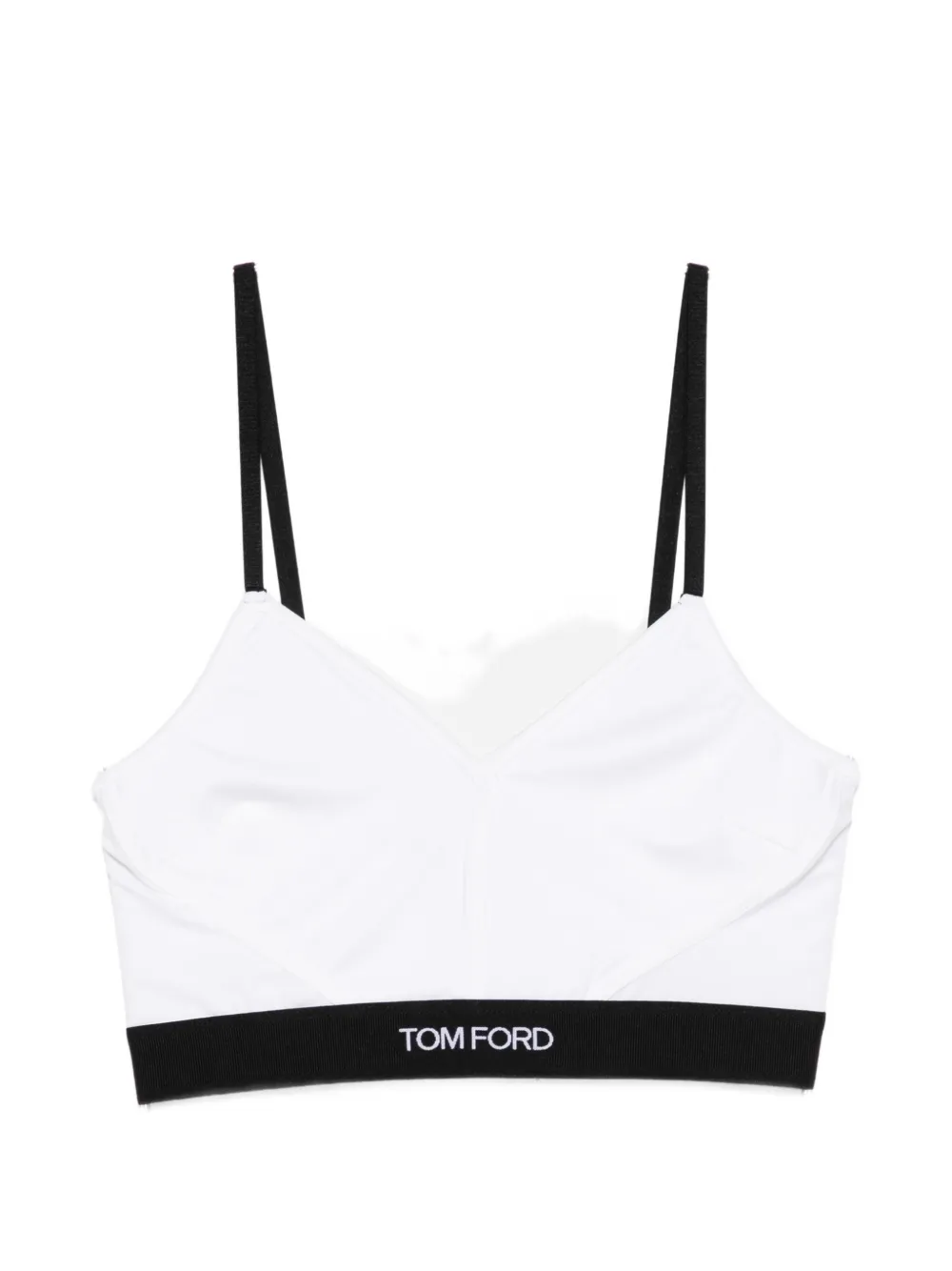 TOM FORD logo-band bra - Bianco