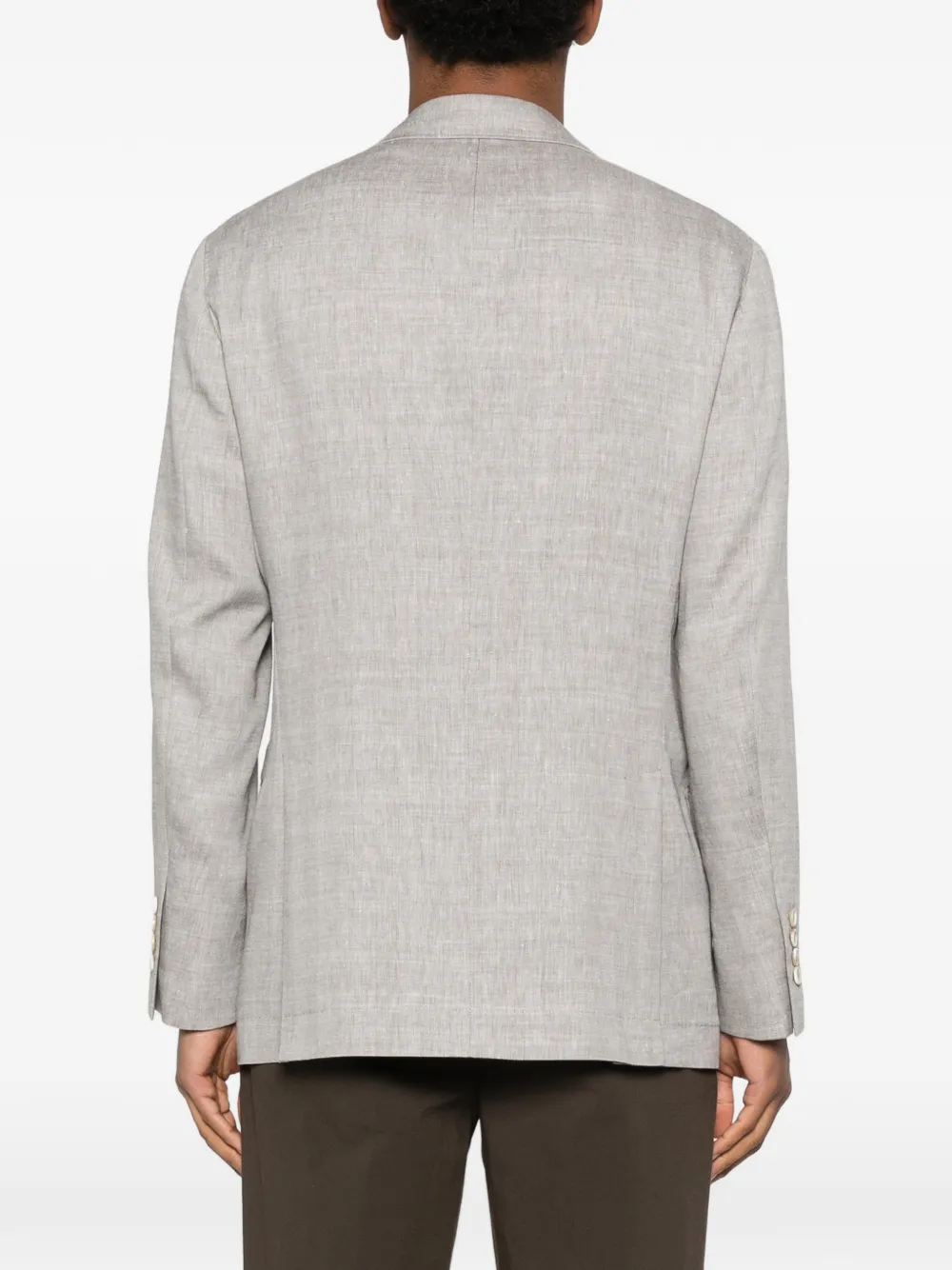 Brunello Cucinelli Blazer met dubbele rij knopen Grijs