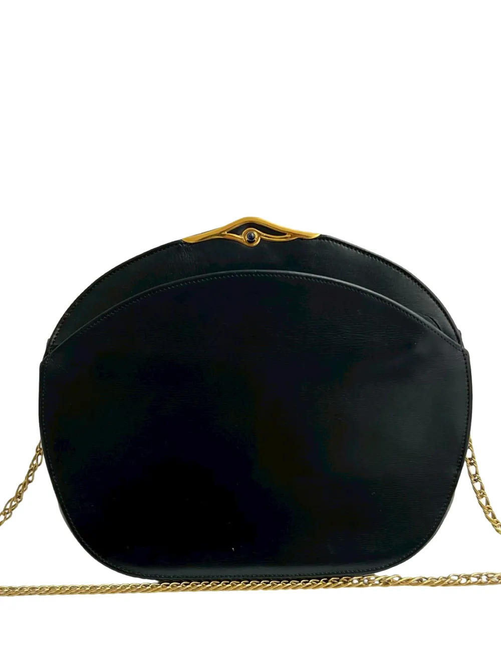 Cartier Borsa a tracolla Sapphire in pelle con catena 2010-2025 - Nero