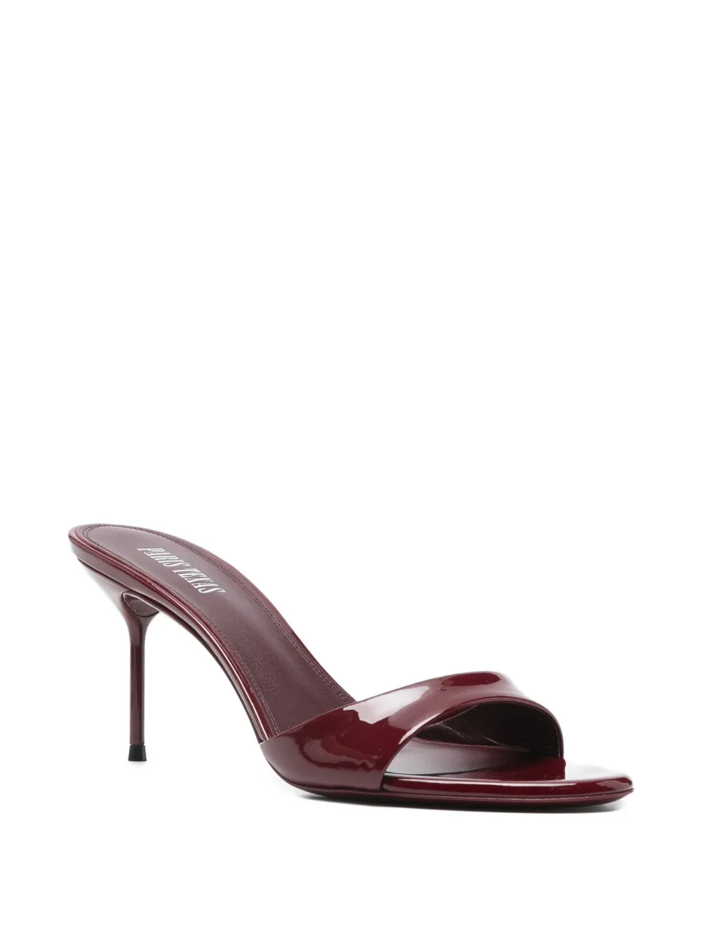 Paris Texas leather heeled sandals Rood