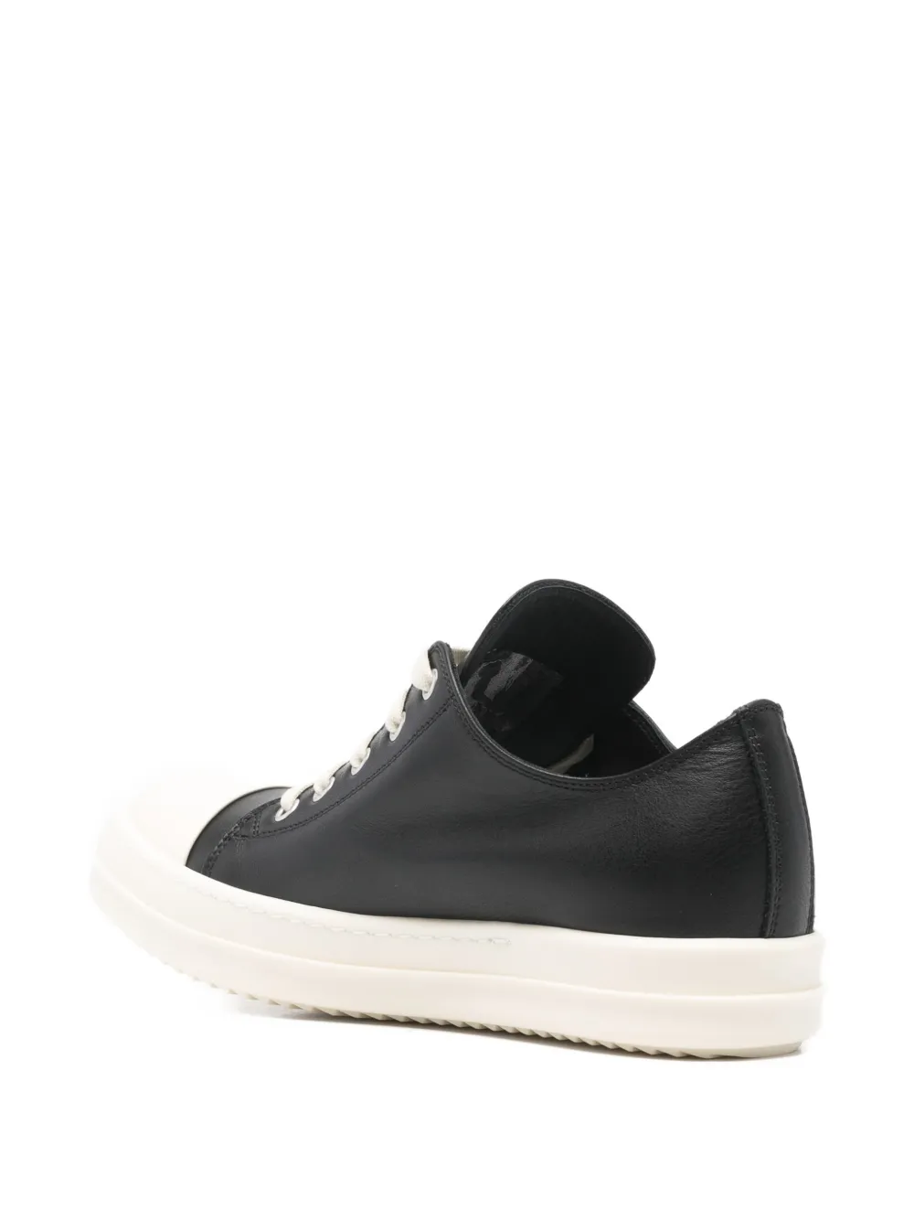 Rick Owens leather sneakers Zwart