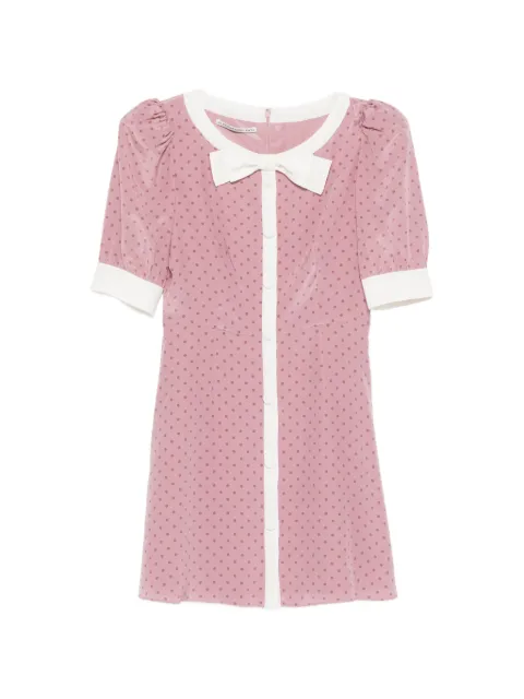 Alessandra Rich polka-dot bow-detail mini dress