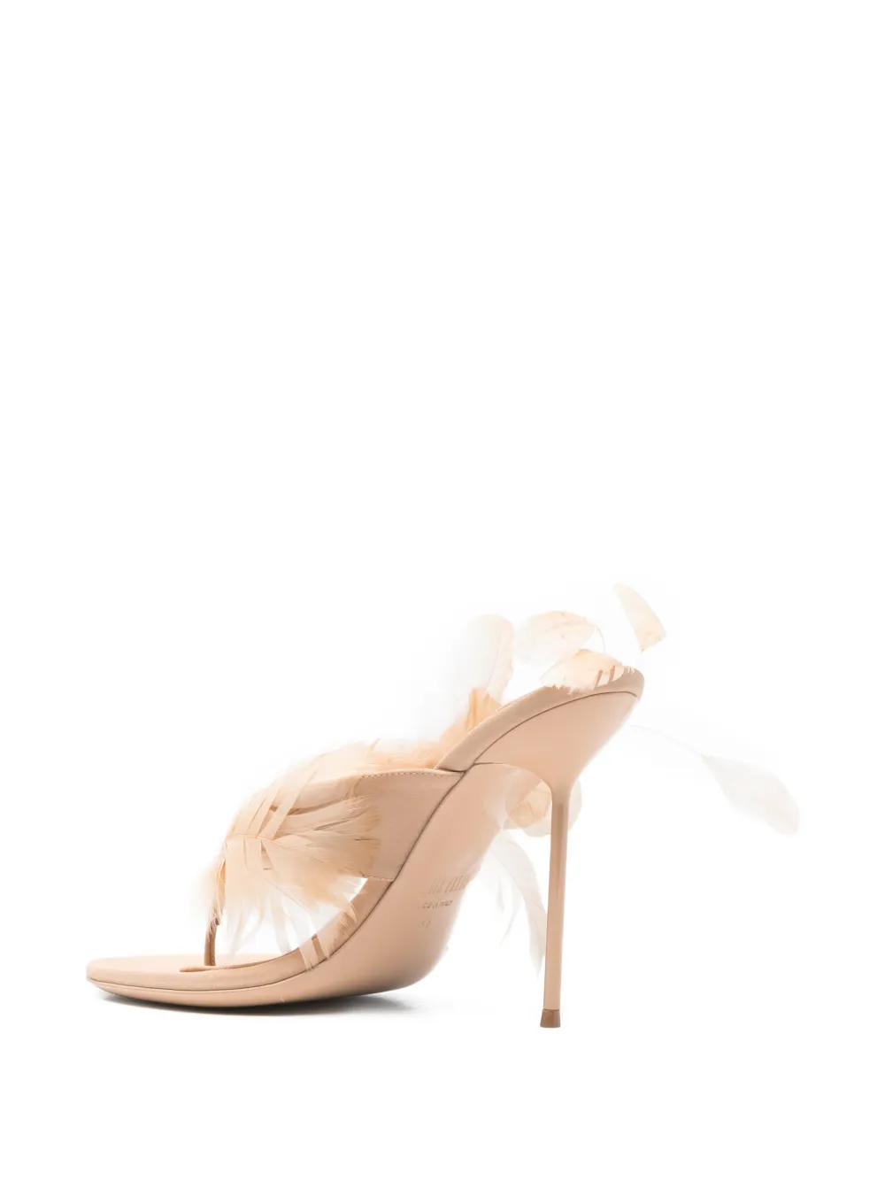 Paris Texas Lidia feather sandals Beige