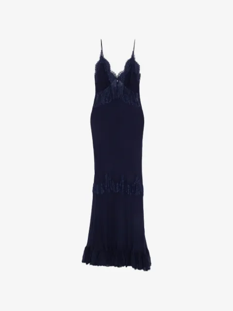 Self-Portrait lace-detail maxi dress
