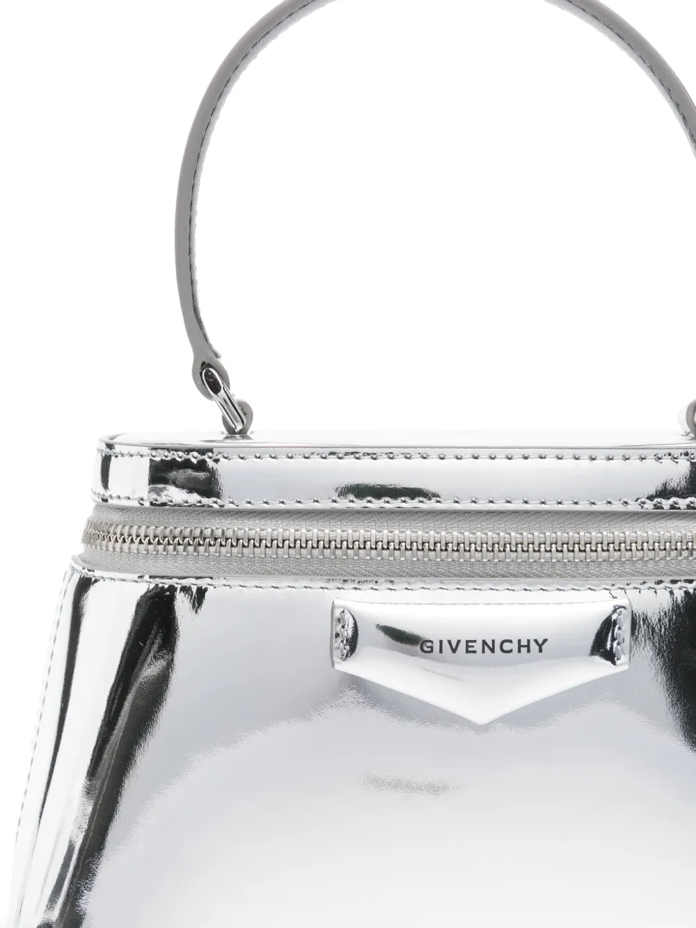 Givenchy Antigona leren toilettas met spiegelend effect Zilver