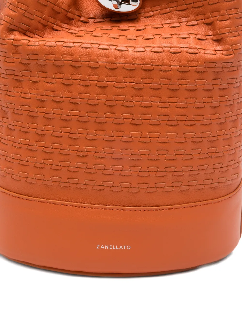 Zanellato Monda bucket-tas met textuur Oranje