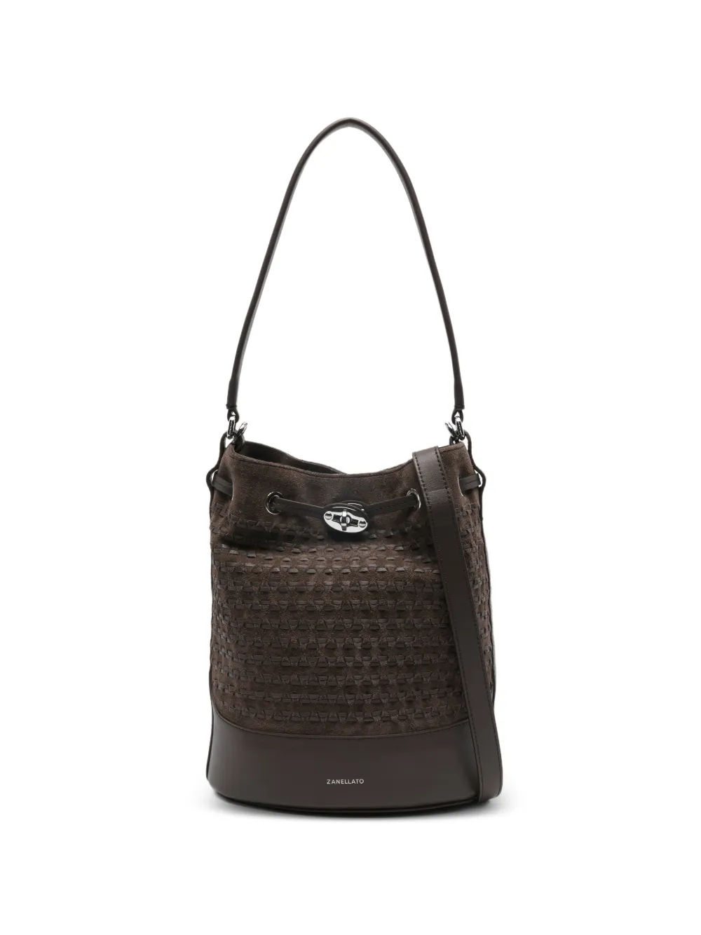 Zanellato Borsa a secchiello Monda con coulisse - Marrone