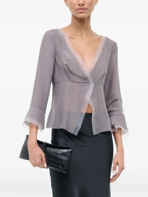 STAUD Jenny ruffle-detail blouse