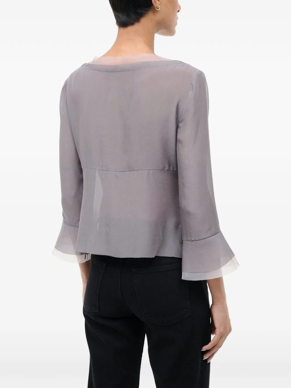 Jenny Ruffle-Detail Blouse