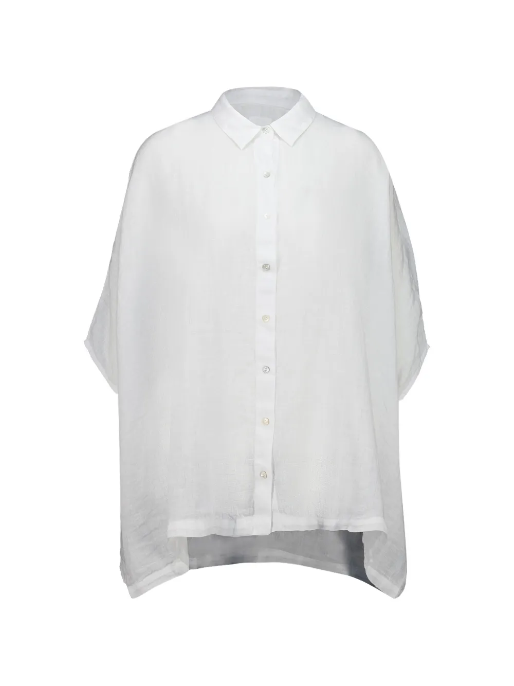 120% Lino short-sleeve shirt - Weiß
