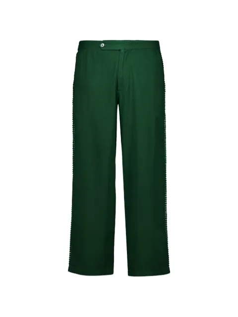 Baziszt Corniche pom-pom trim trousers