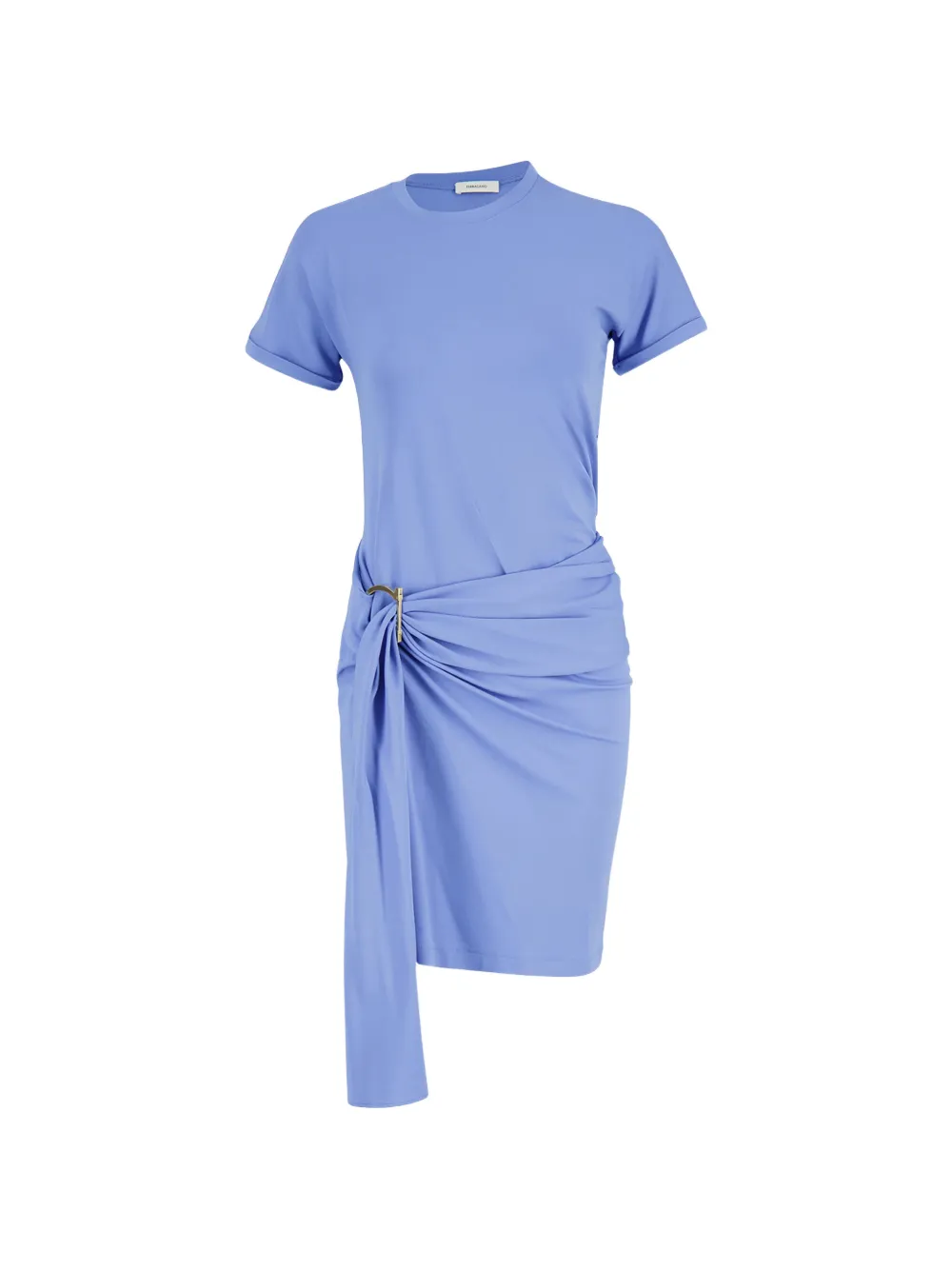 Ferragamo ring-detail draped mini dress - Viola