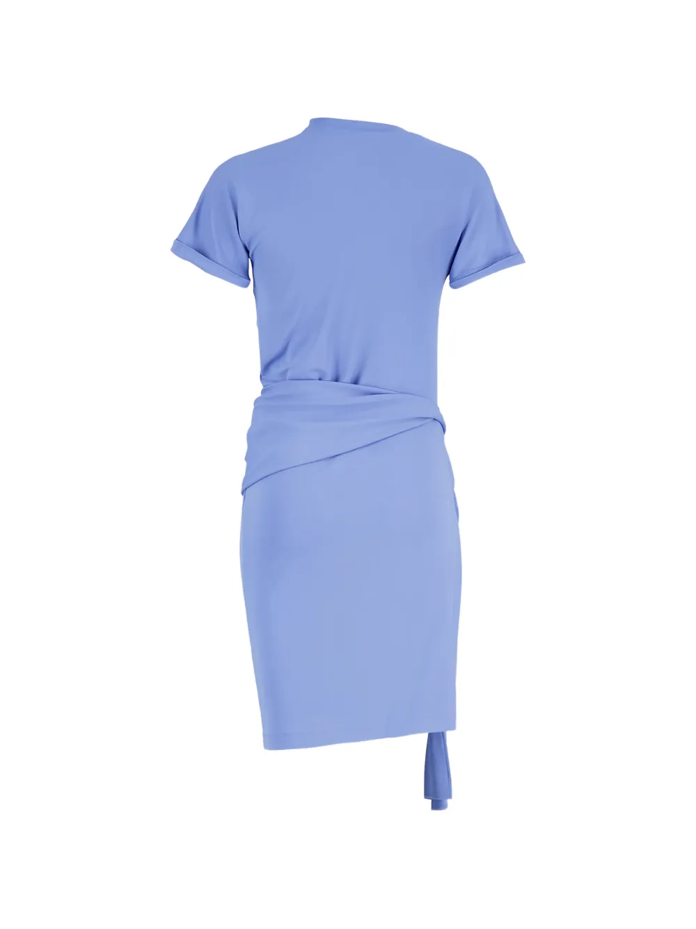  Ferragamo Ring-detail Draped Mini Dress - Purple 