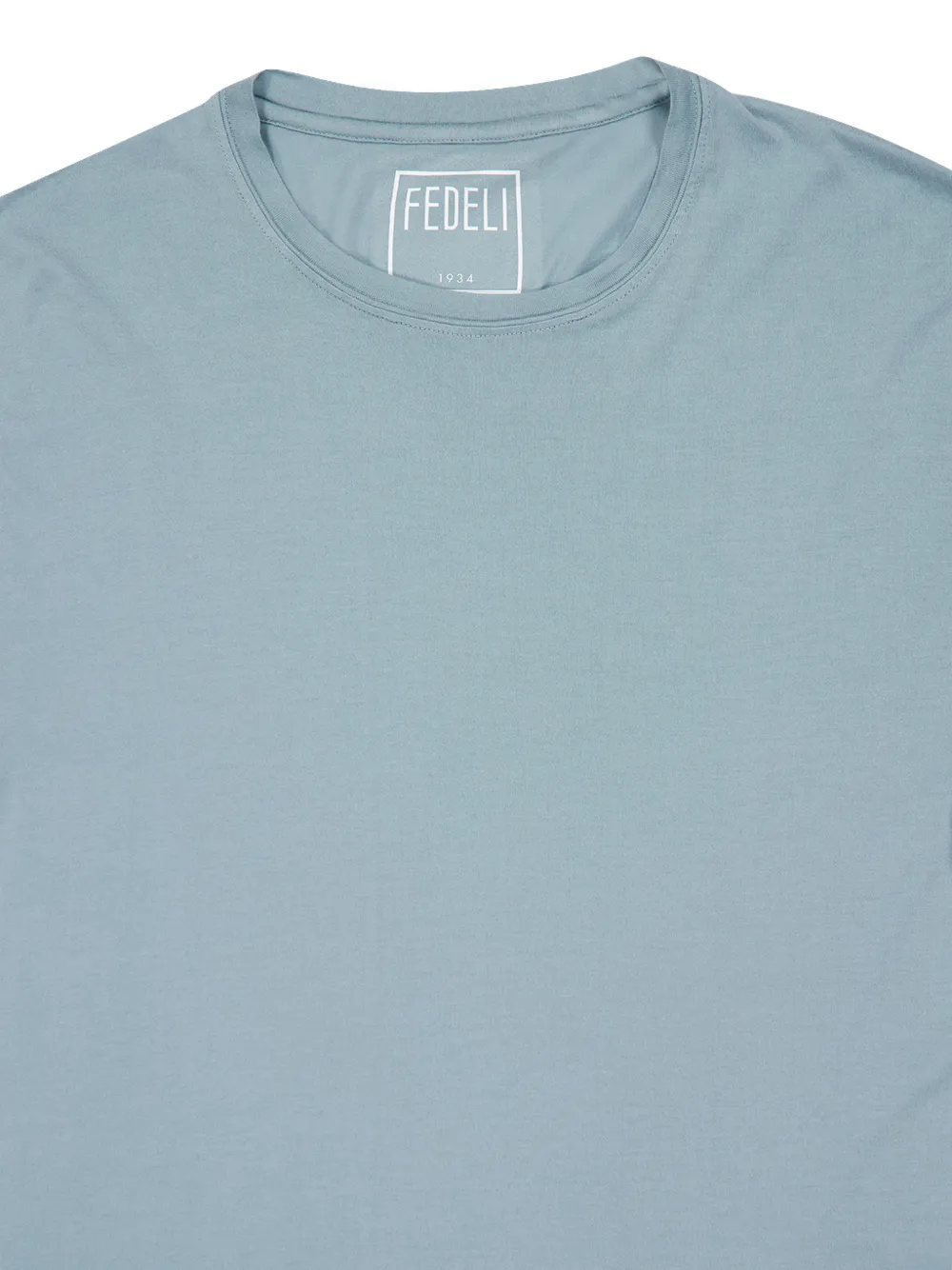 Fedeli Gary gebreid katoenen T-shirt Blauw