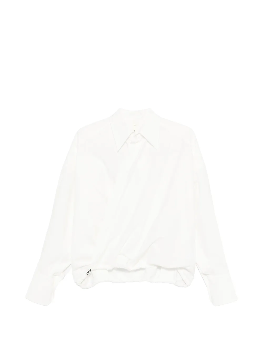 Petar Petrov collared drawstring shirt - Bianco