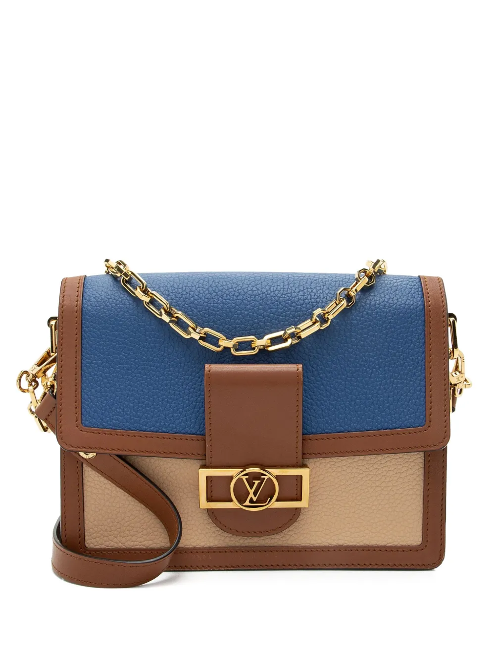 Louis Vuitton Pre-Owned 2019 MM Dauphine leather shoulder bag - Blu