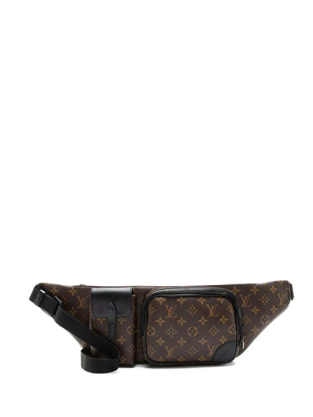 Louis Vuitton Pre-Owned Macassar Christopher Monogram pocket belt bag - Marrone
