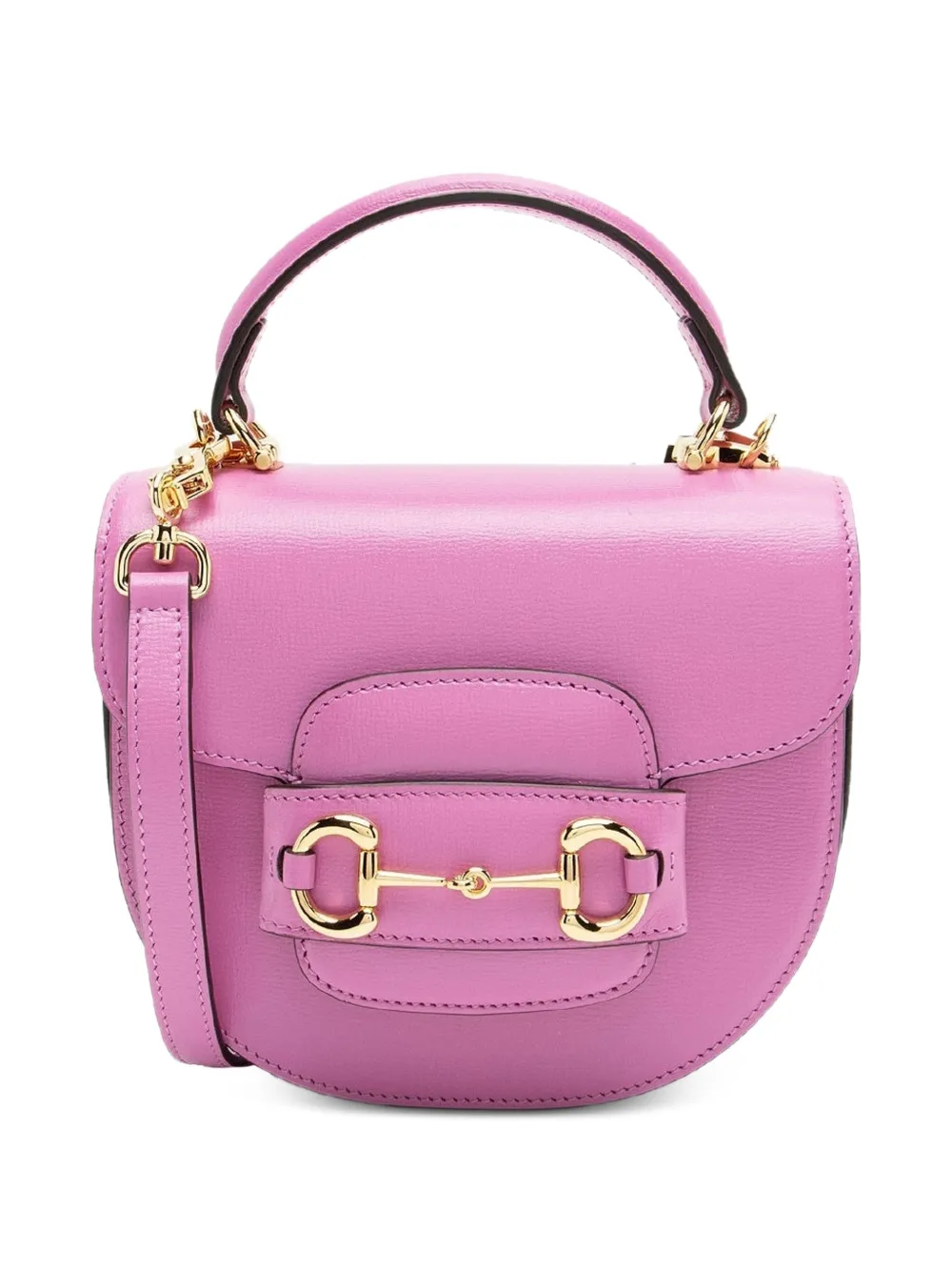 Gucci Pre-Owned 1955 mini Horsebit leather tote bag - Rosa