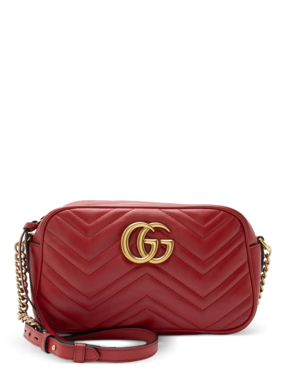 Gucci Pre-Owned 2022 GG Marmont crossbody bag - Rosso
