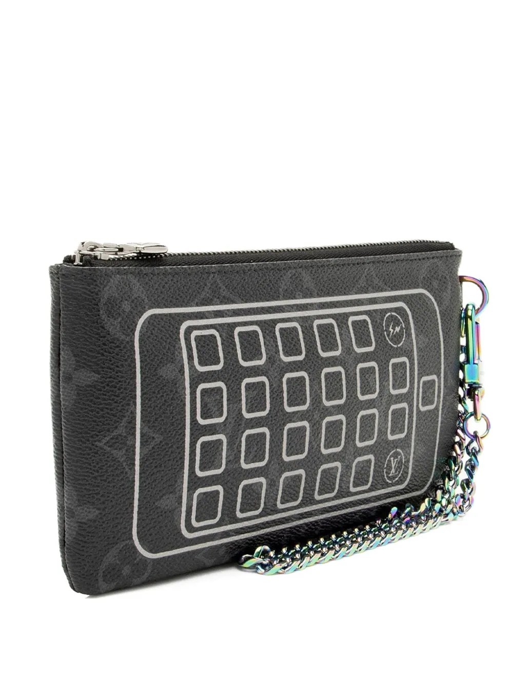 Louis Vuitton Pre-Owned 2017 Flash Fragment clutch bag - Nero