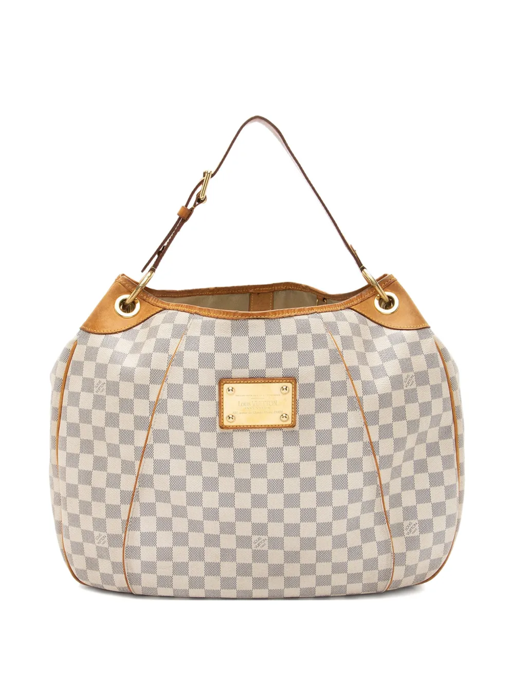 Louis Vuitton Pre-Owned 2010 GM Galliera Damier Azur adjustable-handle shoulder bag - Toni neutri