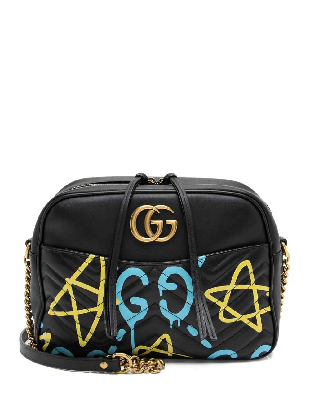 Gucci Pre-Owned medium Ghost leather cross body bag - Nero