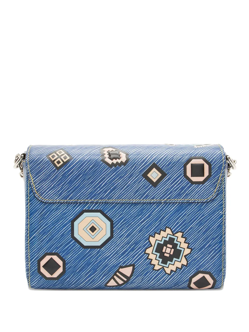 Louis Vuitton Pre-Owned 2015 Azteque twist crossbody bag - Blu